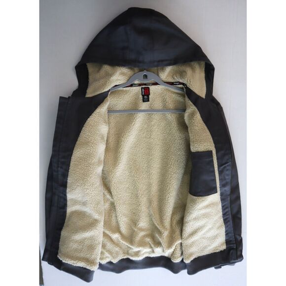 Wrangler Riggs Workwear Men's Sz XL Charcoal Duck Sherpa Lined Full Zip Jacket - Picture 12 of 12